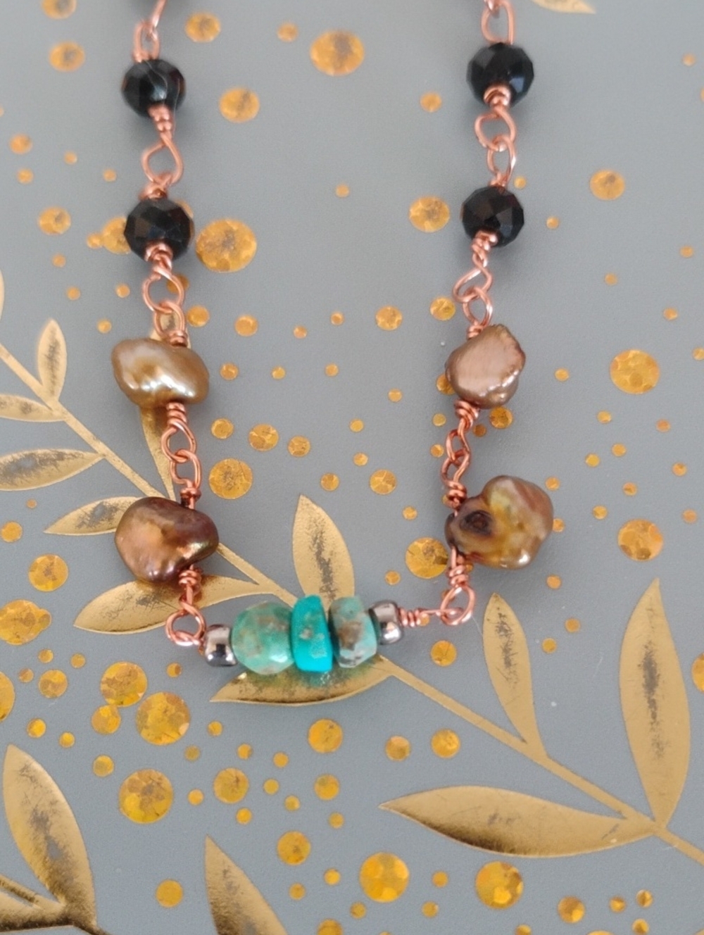 Kingman Turquoise Multi Gemstone Necklace